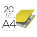 CARPETA LEITZ RECYCLE ESCAPARATE DIN A4 20 FUNDAS POLIPROPILENO COLOR AMARILLO