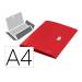CARPETA LEITZ RECYCLE GOMAS TRES SOLAPAS DIN A4 POLIPROPILENO COLOR ROJO