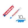 MARCADOR EDDING PERMANENTE 950 PASTA OPACA COLOR AZUL PUNTA REDONDA 10 MM PARA SUPERFICIES OXIDADAS/RUGOSAS