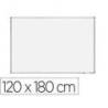 PIZARRA BLANCA MARCA ROCADA LACADA MAGNETICA MARCO ALUMINIO CON CANTONERAS 120X180 CM