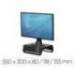 SOPORTE MARCA FELLOWES PARA MONITOR BREYTA 3 AJUSTES DE ALTURA HASTA 30 KG 100% RECICLABLE 350X300X80/118/155 MM NEGRO