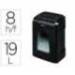 DESTRUCTORA DE DOCUMENTOS MARCA FELLOWES 12C CAPACIDAD 8H SEGURIDAD P4 GRAPAS CLIPS Y TARJETAS PAPELERA 19 L