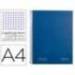 CUADERNO ESPIRAL NAVIGATOR A4 TAPA DURA 80H 80GR CUADRO 4MM CON MARGEN COLOR AZUL MARINO
