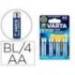 PILA MARCA VARTA ALCALINA LONGLIFE POWER AA TIPO LR-06 BLISTER DE 4 UNIDADES