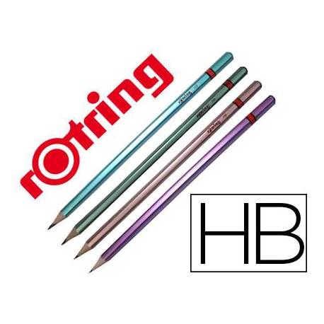 LAPICES DE GRAFITO MARCA ROTRING METALLIC HB CUERPO COLORES SURTIDOS