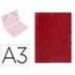 Carpetas de gomas carton Liderpapel Din A3 rojo