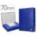 Carpeta de proyectos Liderpapel de carton con gomas Paper Coat lomo 70 mm azul