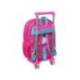 MOCHILA ESCOLAR SAFTA CON CARRO PIN Y PON 340X260X110 MM POLIESTER