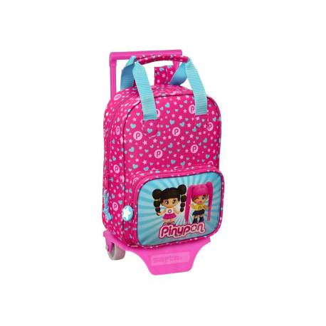 MOCHILA GUARDERIA CON CARRO SAFTA PIN Y PON 280X200X80 MM POLIESTER