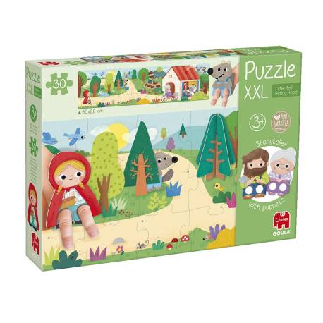 PUZZLE GOULA JUMBO XXL CAPERUCITA ROJA 30 PIEZAS +3 AÑOS