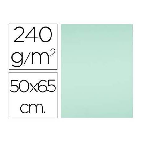 Cartulina Liderpapel verde 240 g/m2.Color muy claro.