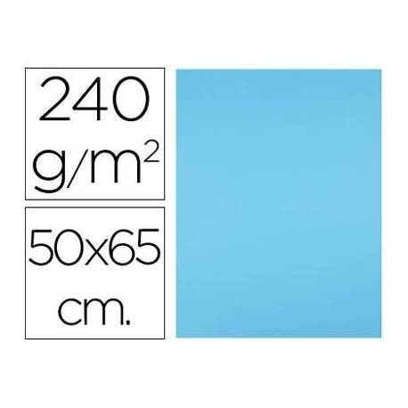 Cartulina Liderpapel azul turquesa 240 g/m2