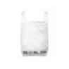 BOLSA CAMISETA RECICLADA 70% BLANCA 30X40 CM REUTILIZABLE 1 KG 90 UNIDADES