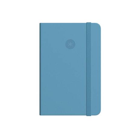 CUADERNO CON GOMILLA ANTARTIK NOTES TAPA DURA DIN A4 HOJAS LISAS AZUL CLARO 100 HOJAS 80 GR FSC