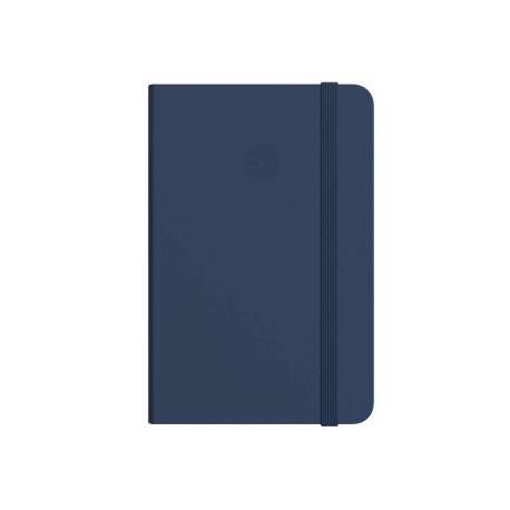 CUADERNO CON GOMILLA ANTARTIK NOTES TAPA DURA A5 HOJAS CUADRICULA AZUL MARINO 100 HOJAS 80 GR FSC