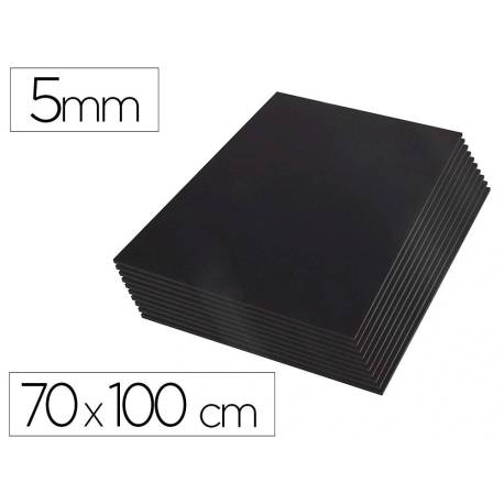 CARTON PLUMA LIDERPAPEL NEGRO DOBLE CARA 70X100CM ESPESOR 5 MM