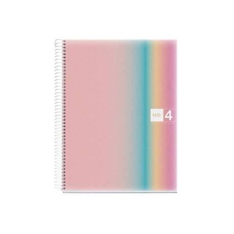 CUADERNO ESPIRAL MIQUELRIUS DIN A4 120 HOJAS 70 GR CUADRO 5 MM TAPA POLIPROPILENO AURORA WEST BAY