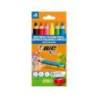 LAPICES BIC MULTISUPERFICIES TRIANGULARES MINA BORRABLE CAJA DE 6 UNIDADES COLORES SURTIDOS