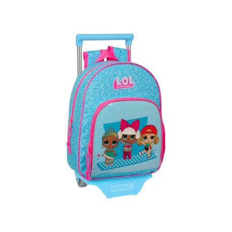 MOCHILA ESCOLAR SAFTA CON CARRO L.O.L. SURPRISE DIVAS 100X280X340 MM POLIESTER