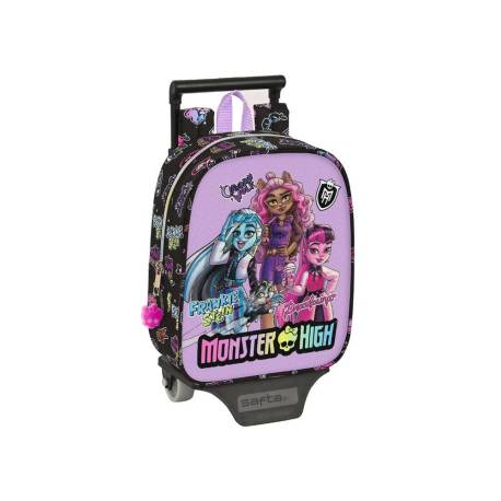 MOCHILA GUARDERIA CON CARRO SAFTA MONSTER HIGH CREEP 270X220X100 MM POLIESTER