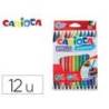 Rotulador Carioca Birello Duo grueso y fino caja de 12 rotuladores