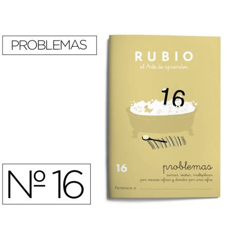Cuaderno Rubio Problemas nº 16 Sumar, restar, multiplicar por varias cifras y dividir por una cifra