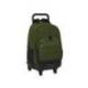 MOCHILA SAFTA GRANDE CON RUEDAS COMPACT EXTRAIBLE DARK FOREST 220X330X450 MM POLIESTER