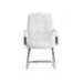 SILLA MARCA Q-CONNECT ESCRITORIO PIA VE SIMIL PIEL BASE METALICA ALT MAX 1050 ANC 610 PROF 680 COLOR BLANCO