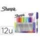 ROTULADOR MARCA SHARPIE PERMANENTE FINO GLAM POP BLISTER DE 12 UNIDADES COLORES SURTIDOS