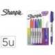 ROTULADOR MARCA SHARPIE PERMANENTE FINO GLAM POP BLISTER DE 5 UNIDADES COLORES SURTIDOS