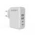 CARGADOR DE PARED GROOVY 4 USB BLANCO