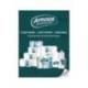 PAPEL SECAMANOS MARCA AMOOS INDUSTRIAL 2 CAPAS 32G/M2 BLANCO 90 MT PAQUETE DE 6 ROLLOS