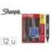 ROTULADOR MARCA SHARPIE ACRYLIC PUNTA REDONDA BLISTER DE 12 UNIDADES COLORES SURTIDOS