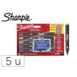 ROTULADOR MARCA SHARPIE ACRYLIC PUNTA REDONDA BLISTER DE 5 UNIDADES COLORES SURTIDOS