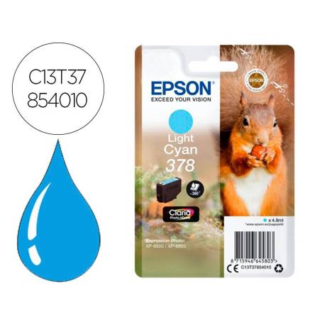 CARTUCHO INK-JET EPSON 378 COLOR CIAN C13T37854010