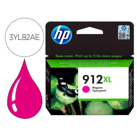 CARTUCHO INK-JET HP 912 XL COLOR MAGENTA 3YL82AE