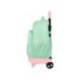 MOCHILA SAFTA GRANDE CON RUEDAS COMPACT EXTRAIBLES SAFTA RECICLADO BLACKFIT8 MOON 450X330X220 MM POLIESTER