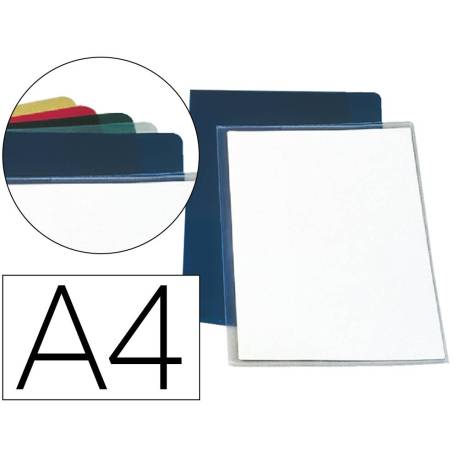 CARPETA DOSSIER UÑERO PLASTICO ESSELTE FOLIO PVC COLOR TRANSPARENTE 140 MC CAJA DE 100 UNIDADES