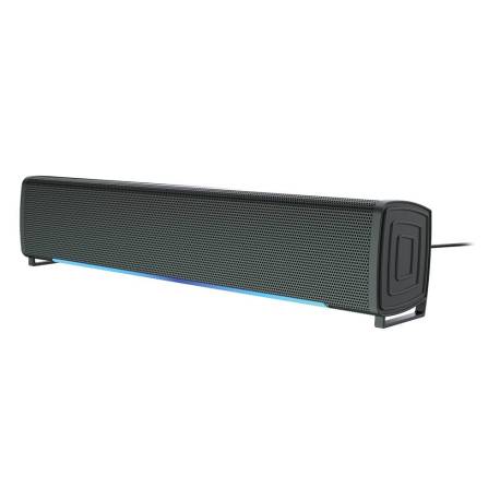 BARRA DE SONIDO Q-CONNECT PARA PC CON ILUMINACIÓN LED NEGRO