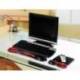 REPOSAMUÑECAS KENSINGTON DUO GEL TECLADO NEGRO/ROJO 240X182X25 MM