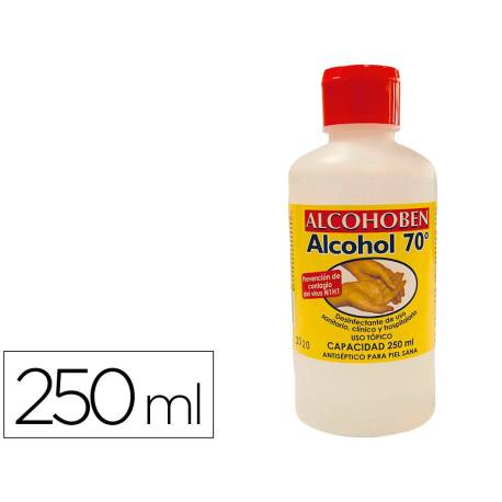 ALCOHOL ETILICO ALCOHOBEN DE 70º BOTE 250 ML