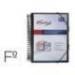 CARPETA PARDO ESCAPARATE CON ESPIRAL 80 FUNDAS FOLIO PERSONALIZABLE NEGRO