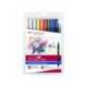 ROTULADOR MARCA TOMBOW DUAL BRUSH DOBLE PUNTA PINCEL MANGA SHONEN ESTUCHE DE 10 UNIDADES COLORES SURTIDOS