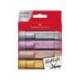 ROTULADOR FABER FLUORESCENTE TEXLINER 46 METALICO ESTUCHE 4 UNIDADES COLORES SURTIDOS