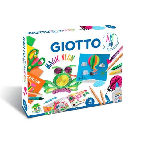 SET CREATIVO MARCA GIOTTO ART LAB MAGIC NEON