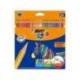 Lapices de colores Bic evolution Stripes Caja de 24 colores surtidos