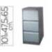 Archivador carpetas colgantes 3 cajones gris