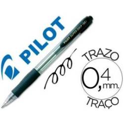 Boligrafo Pilot Super Grip negro 0,4 mm