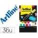 ROTULADOR MARCA ARTLINE FLUORESCENTE EK-660 EXPOSITOR DE 36 UNIDADES COLORES SURTIDOS