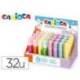 ROTULADOR MARCA CARIOCA FLUORESCENTE COLOR PASTEL EXPOSITOR DE 32 UNIDADES COLORES SURTIDOS